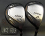 Set of 2 Japanese Fitway 18° 5 & 21° 7 Hybrids Stiff Graphite Shafts