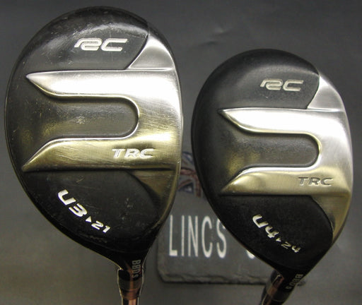 Set of 2 Royal Collection BBD's TRC 3 21° & 4 24° Hybrids Stiff Steel Shafts