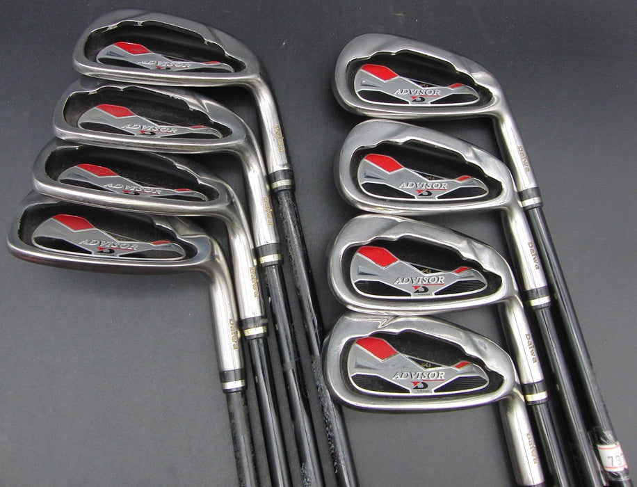 Set of 8x Daiwa Advisor 5-SW + AW Irons Regular Graphite Shafts Daiwa Grips