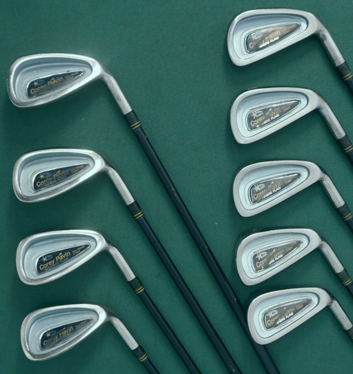 Vintage Set 9 x Corey Pavin Winners Flag Tour Champ Irons 3-SW Regular Graphite