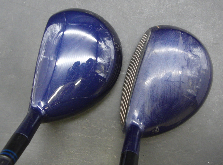 Set of 2 Maruman Fairway Star UP  13° 3+19° 5 Woods Stiff Graphite Shafts