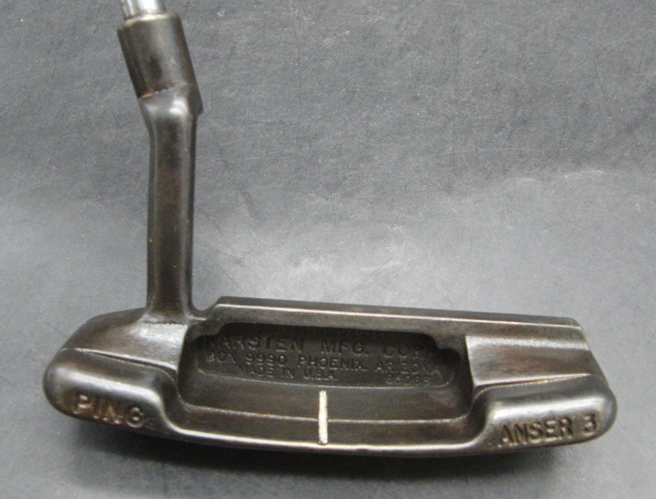 Blackened Ping Anser 3 Putter Steel Shaft 87cm Length Psyko Grip