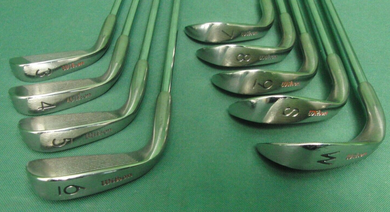 Vintage Set of 9 x Wilson Nick Faldo 3-SW Irons Regular Steel Shafts Wilson Grip