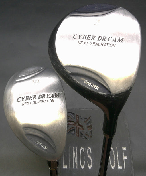 Set of 2 Cyber Dream CDS27M 3 Wood+Hybrid Ladies Graphite Shaft