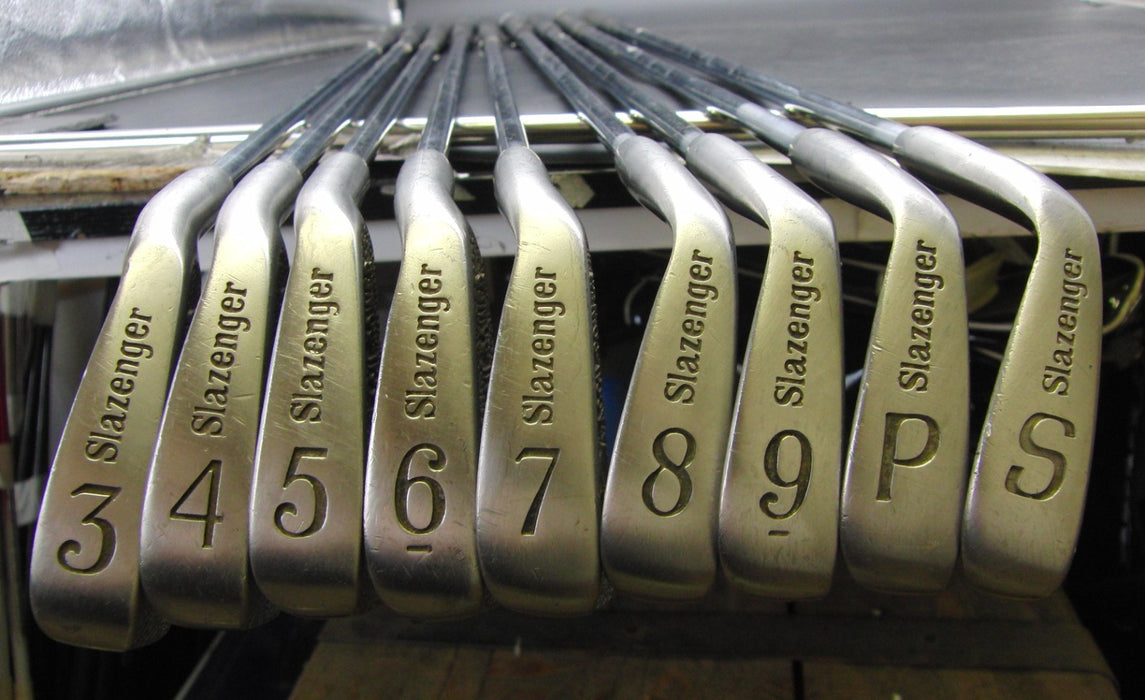 Set of 9x Slazenger Accu-Power 3-SW Irons Regular Steel Shafts Black Grips