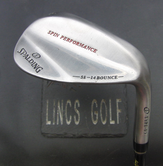 Spalding Spin Performance 58° Sand Wedge Wedge Flex Graphite Shaft Spalding Grip