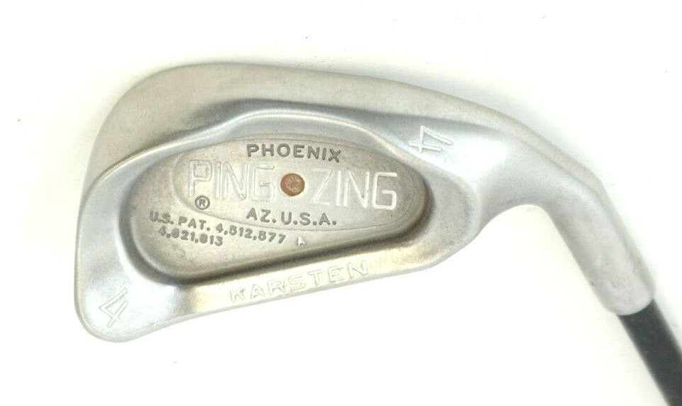 Ping Zing Karsten Gold Dot 4 Iron Regular Graphite Shaft Royal Grip