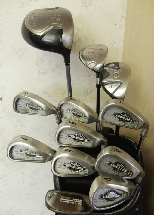 Set Of Callaway Big Bertha X-12 3-PW Irons+3 Hybrid+7 Wood+10.5 Driver+Putter