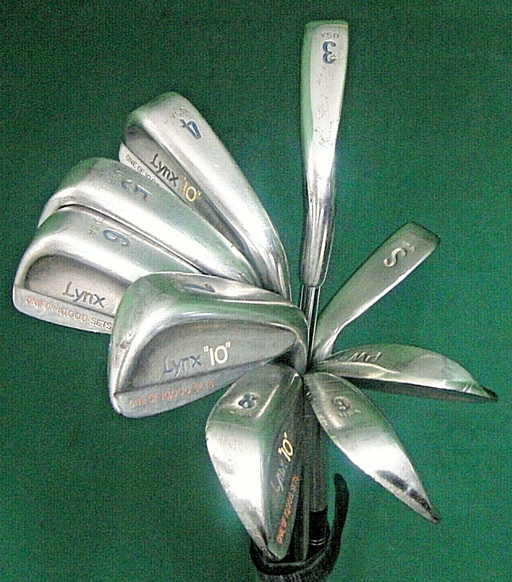 Vintage Combi Set of 9 x Lynx Limited "10" Irons 3-SW Regular Steel Shafts