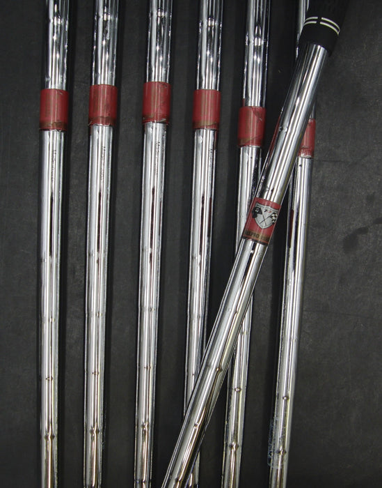 Set of 7x TaylorMade R9 Forged Irons 4-PW Stiff Steel Shafts GolfPride Grips