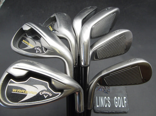 Set of 7x Callaway WarBird Irons 5-SW Regular Graphite Shafts Callaway Grips
