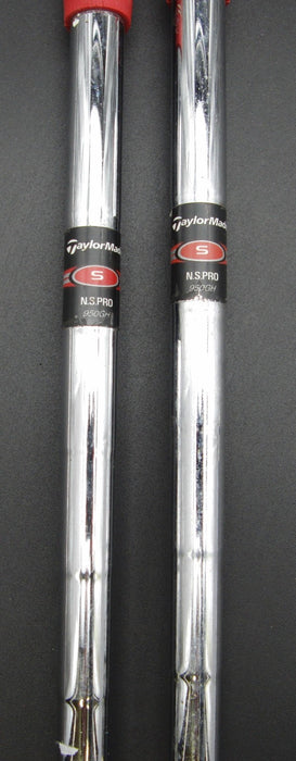 Set of 2 TaylorMade rac r7 Ti A Gap & Sand Wedges Stiff Steel Shafts G/P Grips