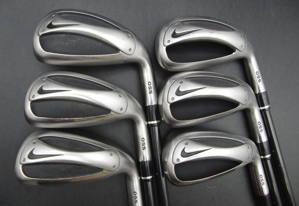 Set of 6x Nike Slingshot OSS 5-PW Irons Stiff Graphite Shafts Nike Grips