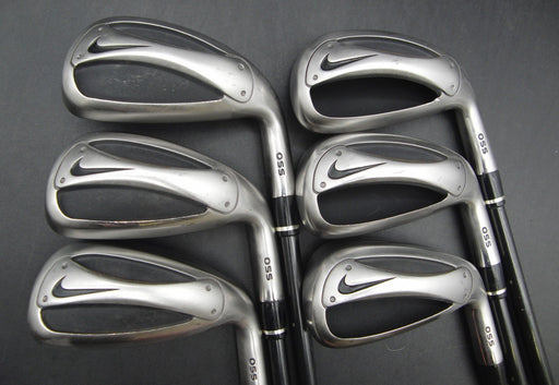 Set of 6x Nike Slingshot OSS 5-PW Irons Stiff Graphite Shafts Nike Grips