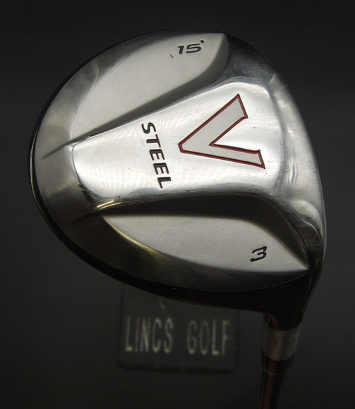 TaylorMade V Steel 15° 3 Wood Stiff Graphite Shaft TaylorMade Grip