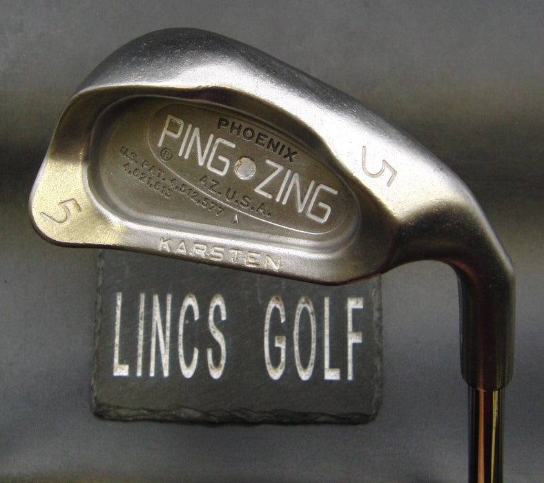 Ping Zing Karsten White Dot 5 Iron Stiff Steel Shaft Golf Pride Grip