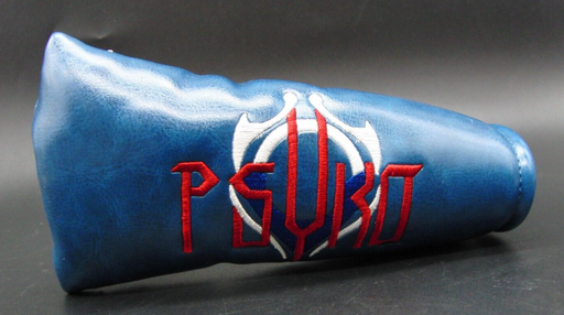 Luxury PSYKO GOLF Embroidered Genuine Leather Putter Head Cover