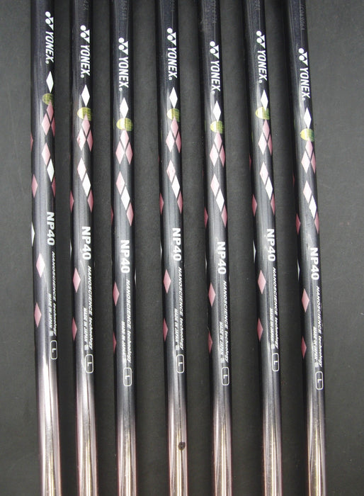 Set of 7x Ladies Yonex EZone 5-SW Irons Ladies Graphite Shafts Golf Pride Grips