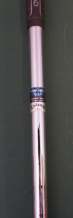 Left-Handed Callaway Steelhead X-16 6 Iron Uniflex Steel Shaft Callaway Grip