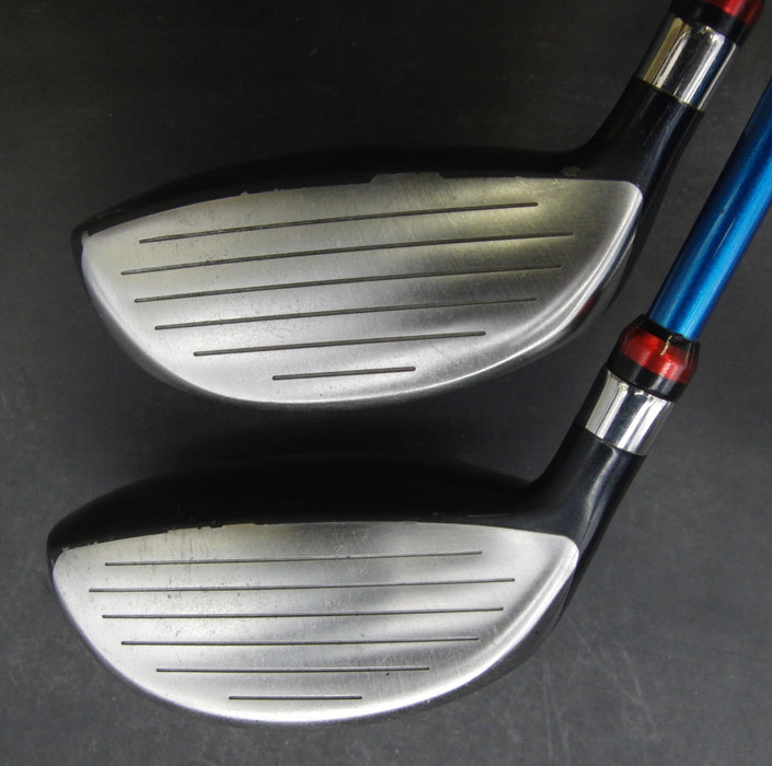 Set of 2 Yonex Nanov Cyber Star 15° 3+19° 5 Woods Stiff Graphite Shafts
