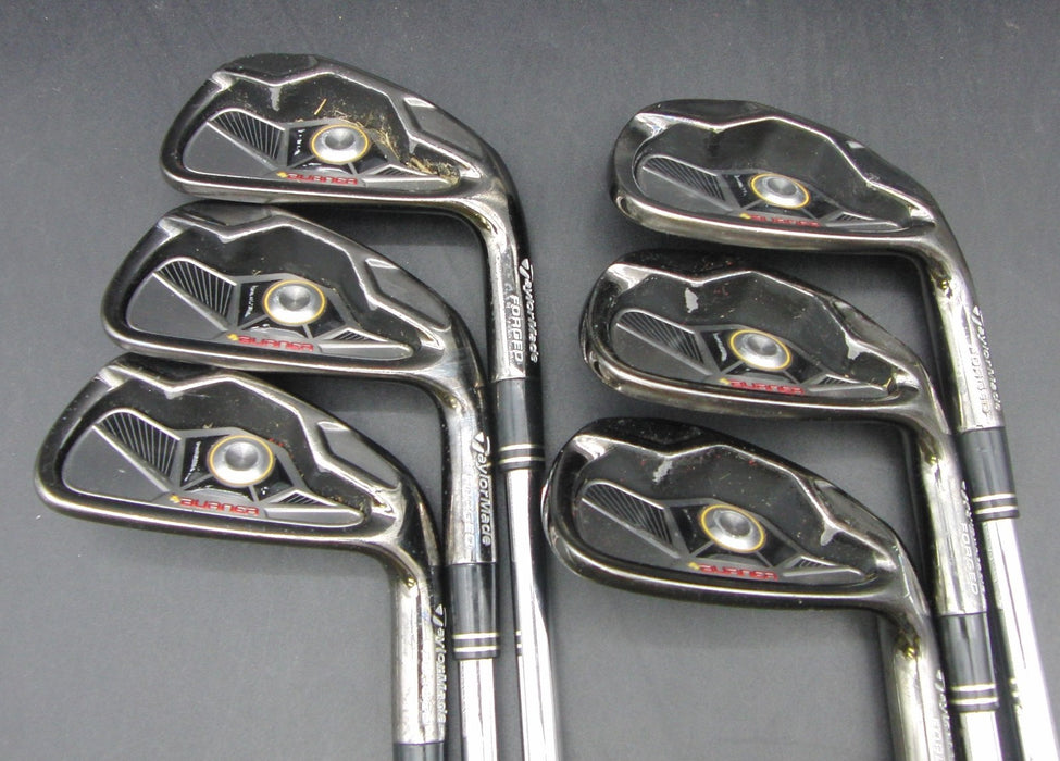 Set of 6x TaylorMade Burner Forged 5-PW Irons Stiff Steel Shafts*