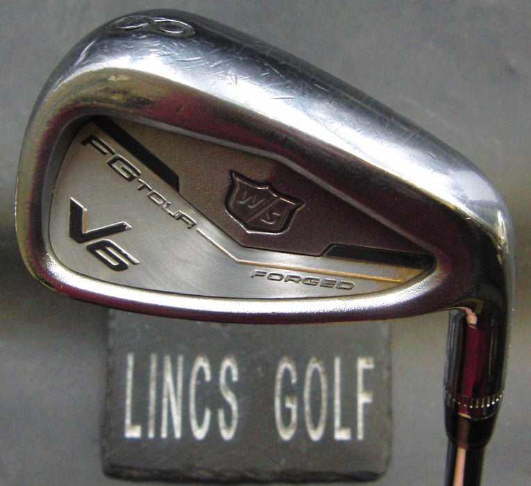 Wilson Staff FG Tour V6 8 Iron Stiff Steel Shaft Lamkin Grip