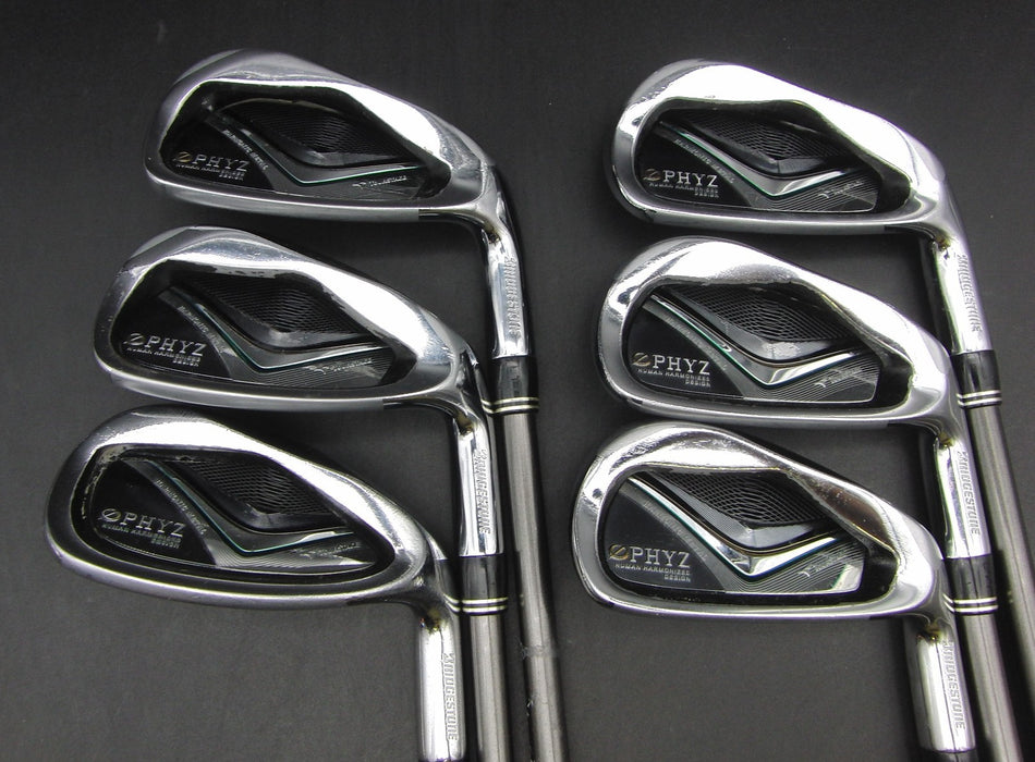 Set of 6x Bridgestone PHYZ 5-9 Irons + Gap Wedge Regular Graphite Shafts