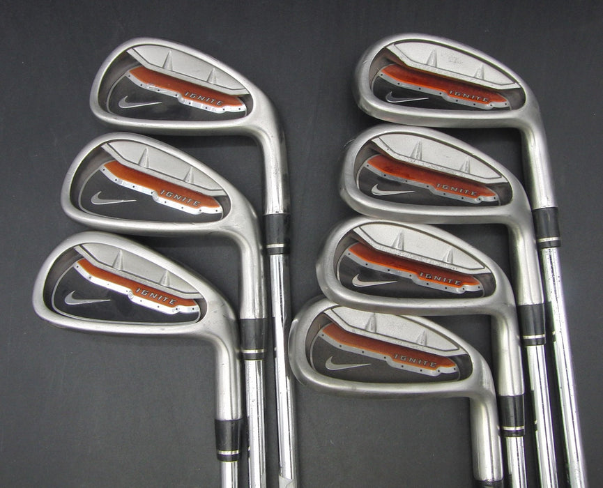 Set of 7x Nike Ignite 4-PW Irons Uniflex Steel Shafts Nike Grips