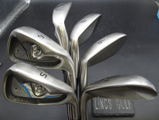 Set of 6x Bridgestone TourStage ViQ Irons 5-PW Stiff Steel Shafts Nexgen Grips*