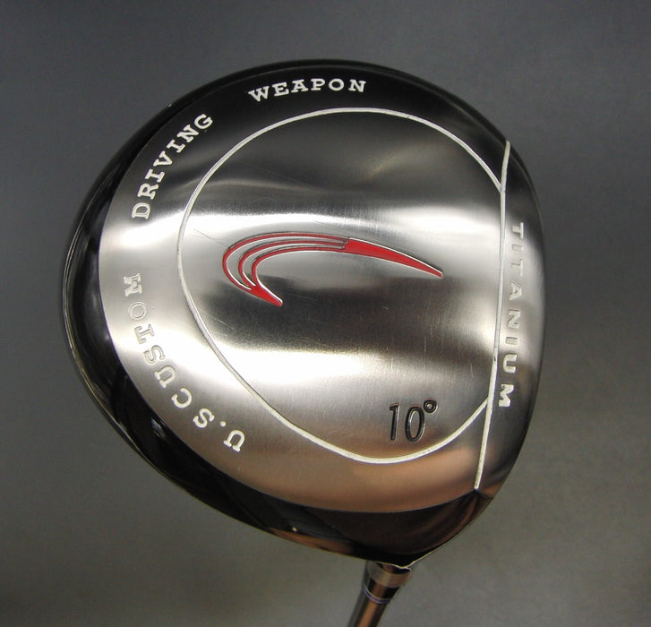 U. S Custom Driving Weapon 10° Driver Stiff Graphite Shaft Professional Grip