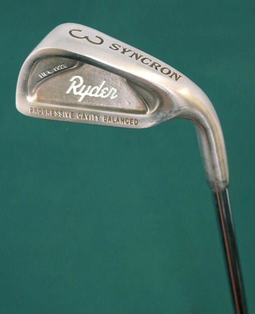 Vintage Ryder Syncron 3 Iron Regular Steel Shaft Ryder Grip