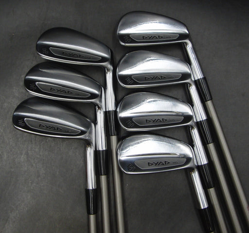 Set of 7 x PowerBilt Dyad HG Irons 4-10 Stiff Graphite Shafts PowerBilt Grips