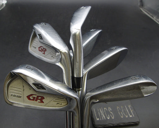 Set of 6x Bridgestone TourStage X-BLADE GR P-1 Irons 5-PW Stiff Steel Shafts*