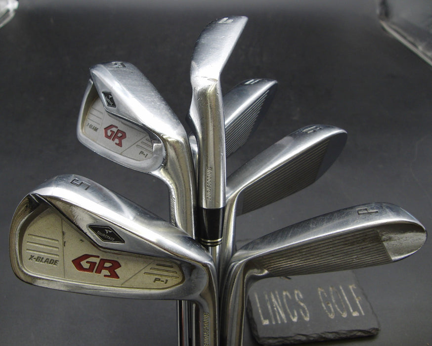 Set of 6x Bridgestone TourStage X-BLADE GR P-1 Irons 5-PW Stiff Steel Shafts*