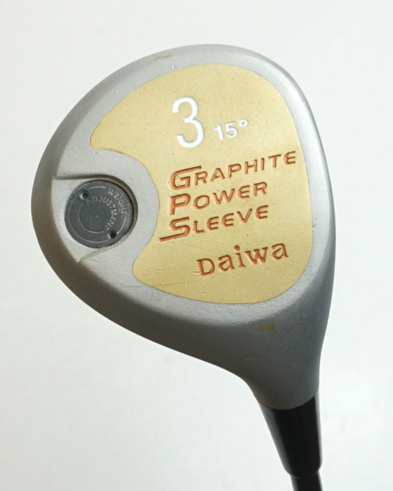 Refinished Daiwa Graphite Power Sleeve 15 Degree 3 Wood Regular Graphite Shaft