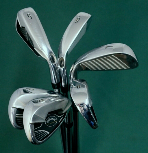 Set Of 6 x Callaway Collection Japanese Irons 5-PW Stiff Steel Shafts