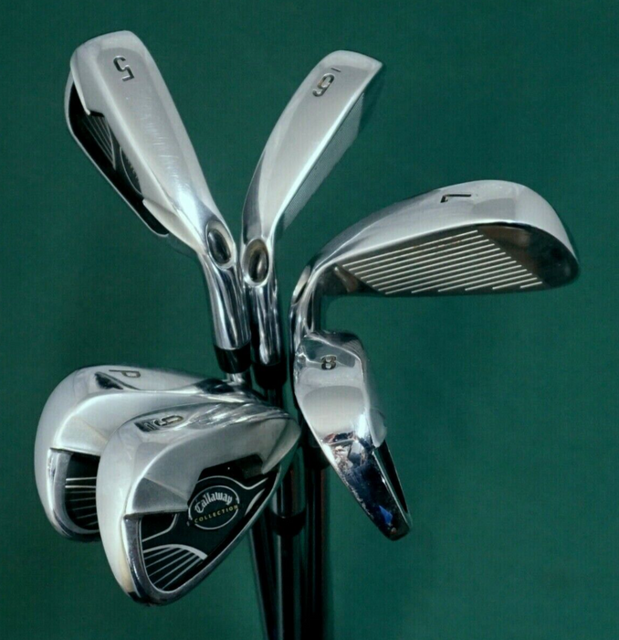 Set Of 6 x Callaway Collection Japanese Irons 5-PW Stiff Steel Shafts