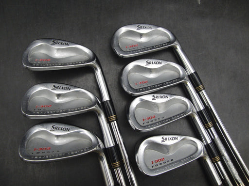Set of 7x Srixon I-302 Forged Irons 4-PW Stiff Steel Shafts Srixon Grips*