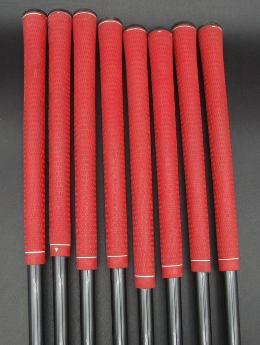 Set of 8x TaylorMade rac OS Irons 3-PW Regular Graphite Shafts Red Grips*