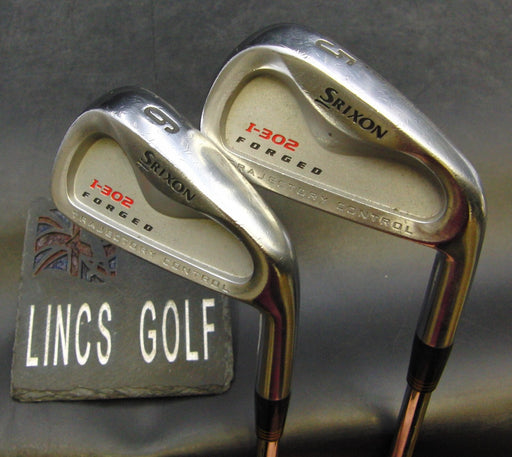 Set of 2 Srixon i-302 Forged 5+6 Irons Stiff Steel Shafts Srixon Grips