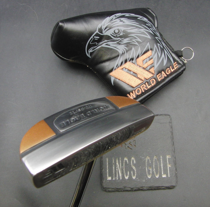 World Eagle Putter Steel Shaft 105cm Length Black Grip + Head Cover