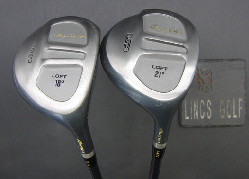 Set of 2 Mizuno TF-Pro 18° 4 Wood + 21° 5 Wood Extra Stiff Graphite Shafts