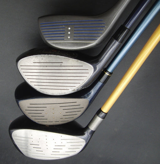 Set of 4 Drivers Mizuno Dunlop Tangent Evanova Stiff/Ladies Graphite Shafts
