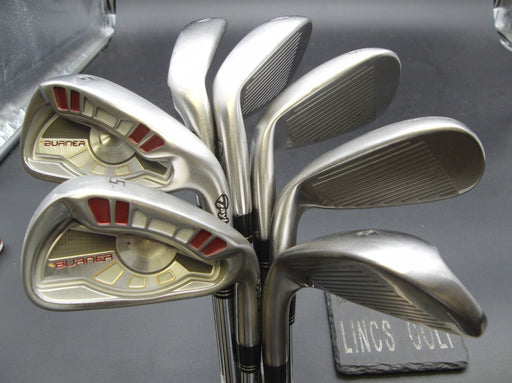 Set of 7x TaylorMade Burner Japanese Model Irons 5-PW+AW Stiff Steel Shafts*