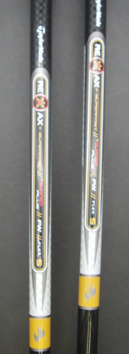 Set of 2 TaylorMade Burner 15° 3 & 18° 5 Woods Stiff Graphite Shafts T/M Grips