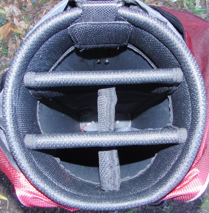 5 Division On Red Golf Cart Carry Trolley Golf Clubs Bag*