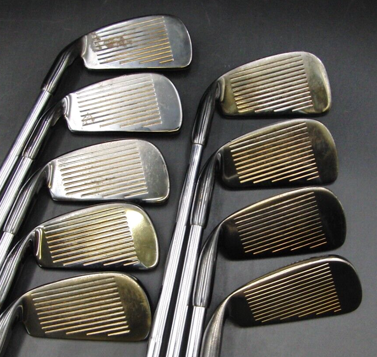 RARE Black Set of 9 x Lynx Parallax Irons 3-SW Stiff Steel Shafts Mixed Grips