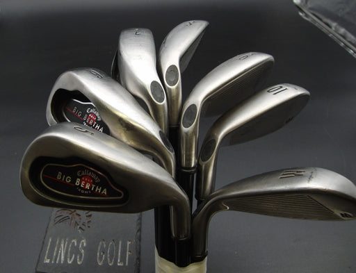 Set of 7x Callaway Big Bertha 2004 Irons 5-10+PW Regular Graphite Shafts*