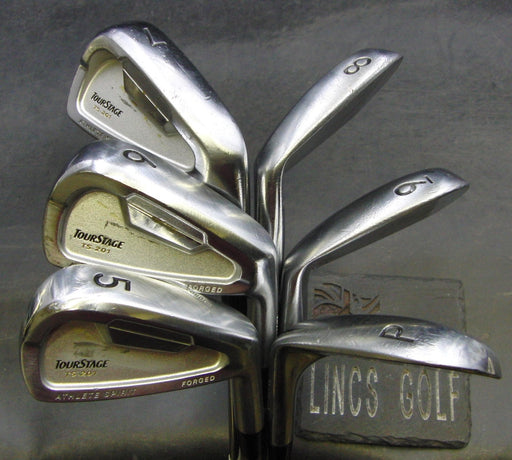 Set of 6 x Bridgestone TS-201 TourStage Forged Irons 5-PW Stiff Steel Shafts