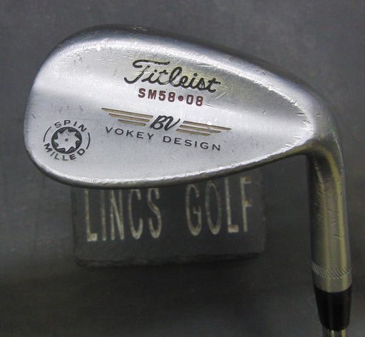 Titleist BV Vokey Design Spin 58° Sand Wedge Regular Steel Shaft Golf Pride Grip
